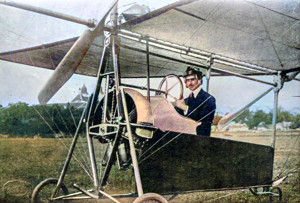 Aurel Vlaicu - imagine din Luceafărul, 1913